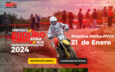 Sitio web para el Campeonato Enduro Grip